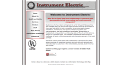 Desktop Screenshot of instrumentelectric.com