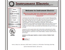 Tablet Screenshot of instrumentelectric.com